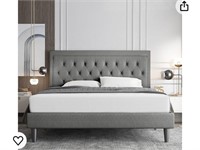 Allewie Queen Size Bed Frame Upholstered P