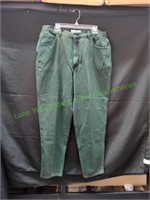 Women's L.A. Blues Green Jeans, Sz 20W