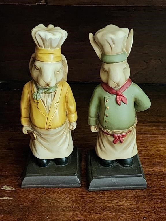 Chef Rabbit Figurines