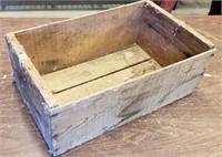 Vintage Wooden Box, Approximately 19.5" x 12" x 8"