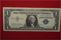 1957B $1 Silver Certificate  Blue Seal