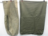 Wool Military Blanket W/Bag