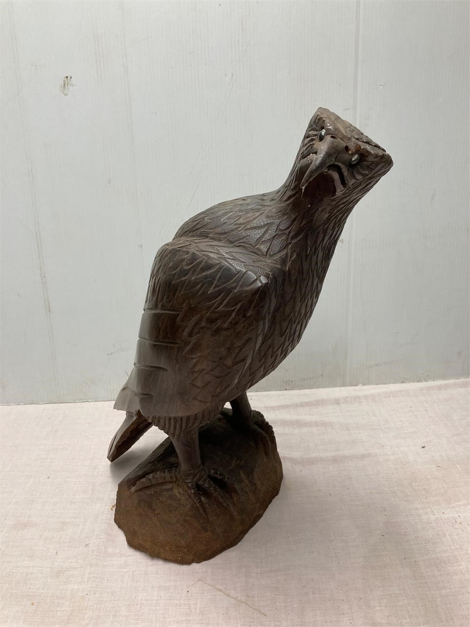 Eagle sculpture. 19” tall