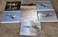 W - LOT OF MILITARY AIRCRAFT PRINTS (A116)