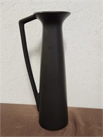 Aubrey Medium Black Flower Jug Vase