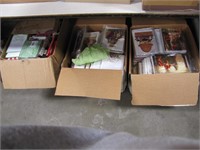 3 boxes of mixed cards and envelopes, paper
