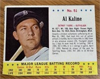1963 Jello #51 Al Kaline MLB Card