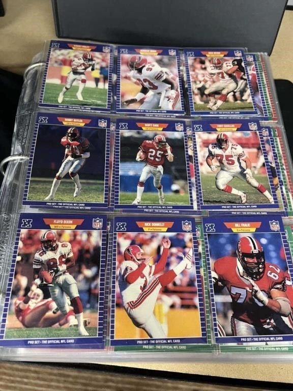 FOOTBALL CARD COLLECTION IN BINDER