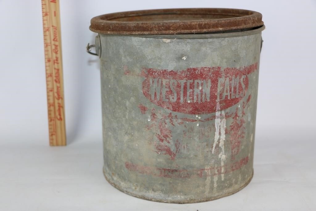 Western Falls Galvanized Minnow Bucket