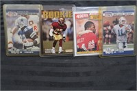 LOT OF 4 VINTAGE NFL ROOKIE CARDS