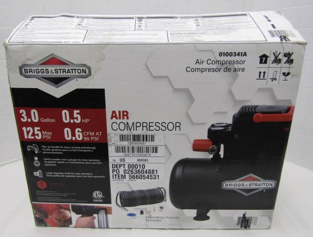 New Briggs & Stratton 3 Gallon Air Compressor