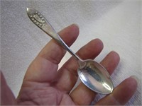 Ornate Sterling Silver Demitasse Spoon 4&1/4"