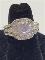 Fancy Cocktail Ring CZ Stones