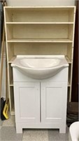 White Sink and Vanity Base