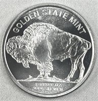 1oz Troy Silver Round, Buffalo/Chief .999 BU