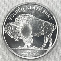 1oz Troy Silver Round, Buffalo/Chief .999 BU