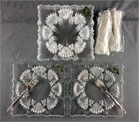 Godinger Silver Art Crystal Dessert Sets