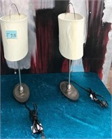 11 - PAIR OF MATCHING TABLE LAMPS (E103)