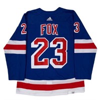 Adam Fox Autographed New York Rangers Pro Jersey