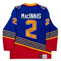 Al MacInnis Signed St. Louis Blues Replica Jersey