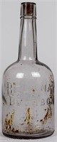 Vintage Belknap Bourbon Glass Advertising Bottle