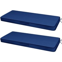 Soaoo Outdoor Bench Cushion  BLUE 192M 2 Pk
