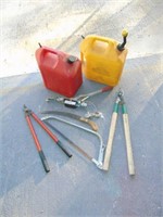 Fuel Cans/ Pruning Tools
