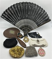 Woman’s Accessories Fan Coin Purses Mirror