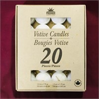 Box Of 20 Votive Candles (Unused)