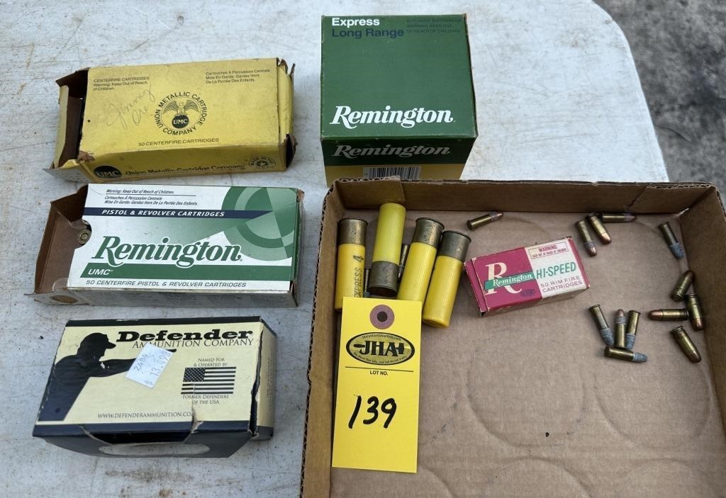 Ammunition, 1 1/2 Box 380, 1/2 Box 38,