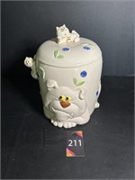 Bulldog Cookie Jar 8"Dia x 10"H - Small Crack ...