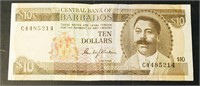 Central Bank of Barbados $10 Note
