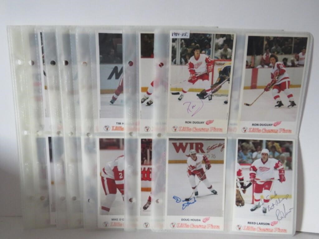 LOT OF '84-85 RED WINGS POST CARDS SOME SIGNED