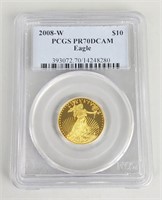 2008-W Quarter Ounce Fine Gold Liberty Eagle.