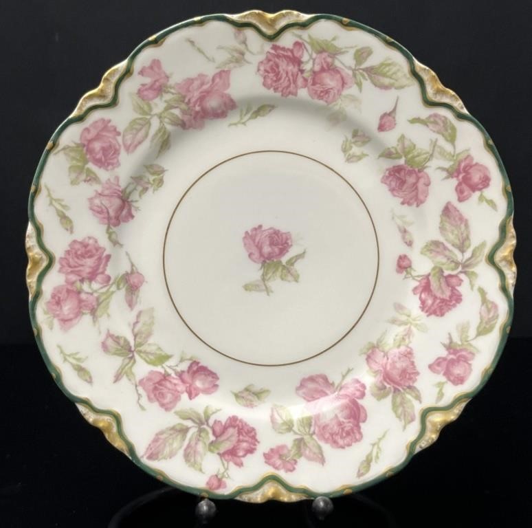 Limoges Haviland Pink Rose Plate France