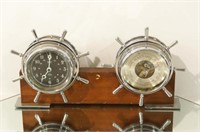 "Salem" 8 day ship's clock & barometer