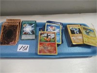 Tray Lot of Assorted Pokemon Cards/Some Yugioh