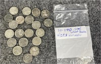 20 1943 Steel Pennies