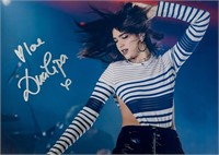 Autograph COA Signed Dua Lipa Photo