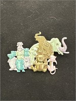 Antique Colorful Animal Brooch