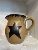 Contemporary Paint Decorated Pitcher