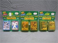 3 1991 Sealed Baseball Card Packs