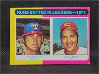 1975 Topps #308 Johnny Bench & Jeff Burroughs