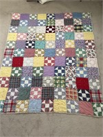 Vintage handcrafted patchwork quilt