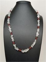 Beaded Necklace with Silver Clasp