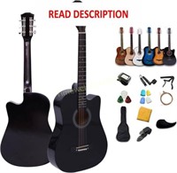 Rosefinch 38 Acoustic Guitar 3/4 Size  Black