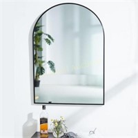 Black Arched Wall Mirror  24x36 Frame