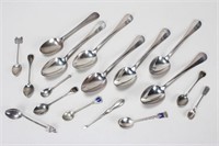 Assorted Sterling Silver Teaspoons and Silver