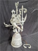 Vintage cast brass monastery-style wall-mount