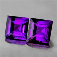 Natural Princess Purple Amethyst Pair(Flawless-VVS
